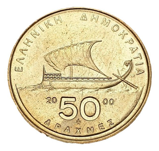 Greece - 50 Drachmas 2000, UNC