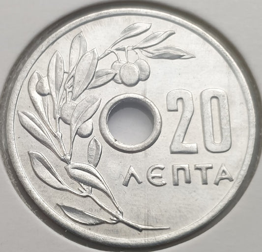 Greece - 20 Lepta 1954, Paul I, UNC