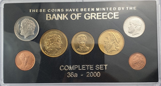 Bank Of Greece - Set Drachmas 2000, UNC