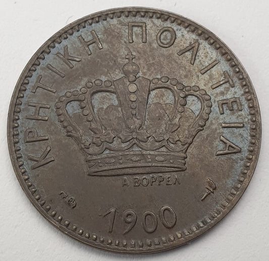Greece - 2 Lepta 1900A, Crete